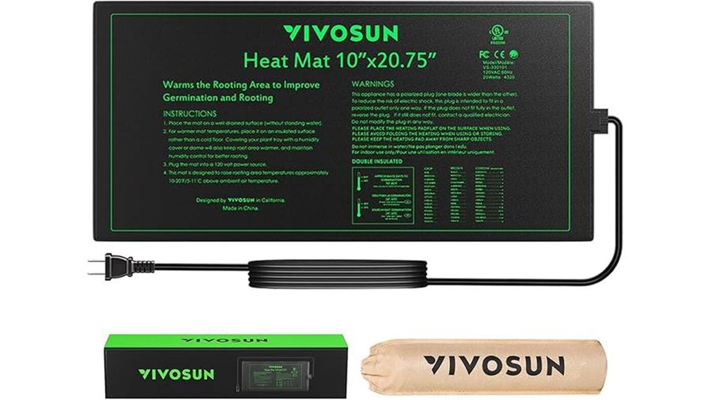 waterproof seedling heating mat