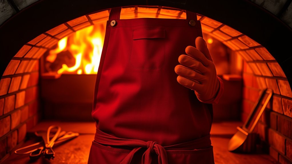 wear protective fire resistant clothing