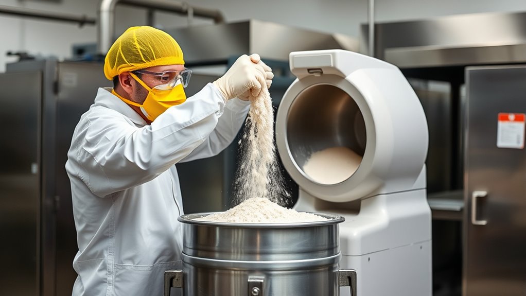 wear protective respiratory gear