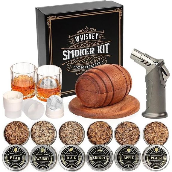 Whiskey Smoker Kit with Torch and Accessories