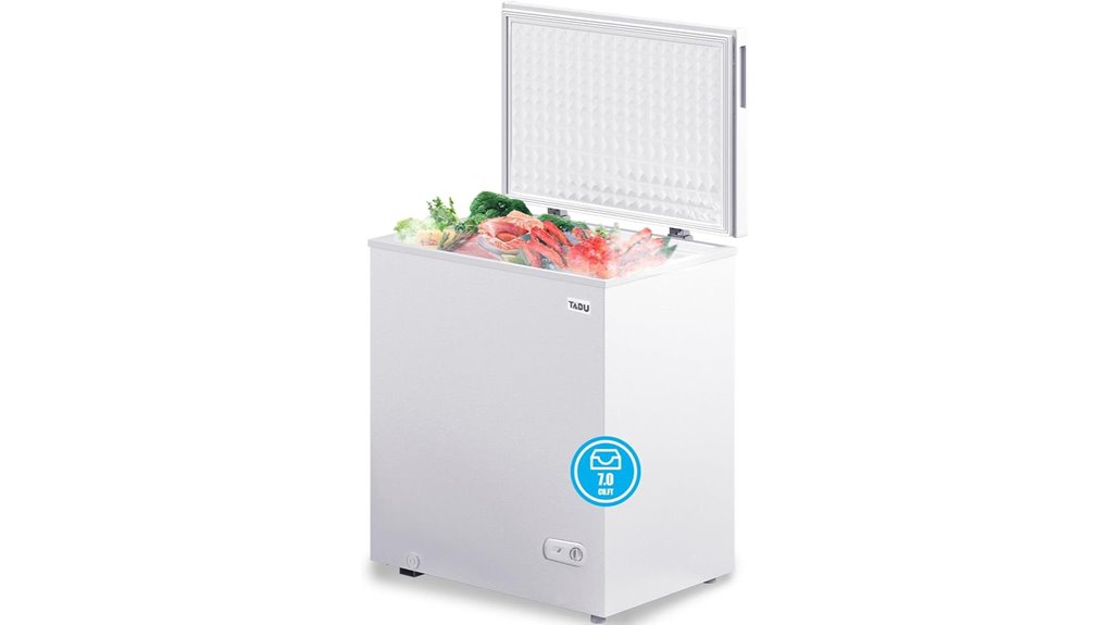 white chest freezer capacity
