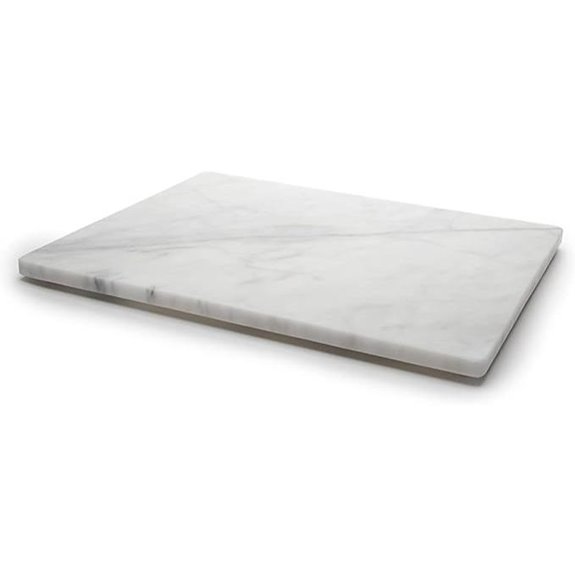 KC Kullicraft 8x12 White Marble Cheese Board
