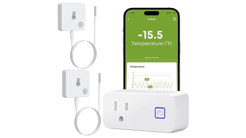 wifi enabled refrigerator thermometer