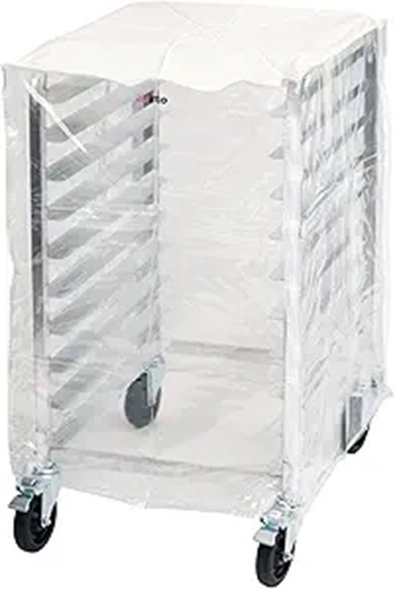 Winco Cover for 10-Tier Sheet Pan Rack ALRK-10 and ALRK-10BK,Clear,Medium