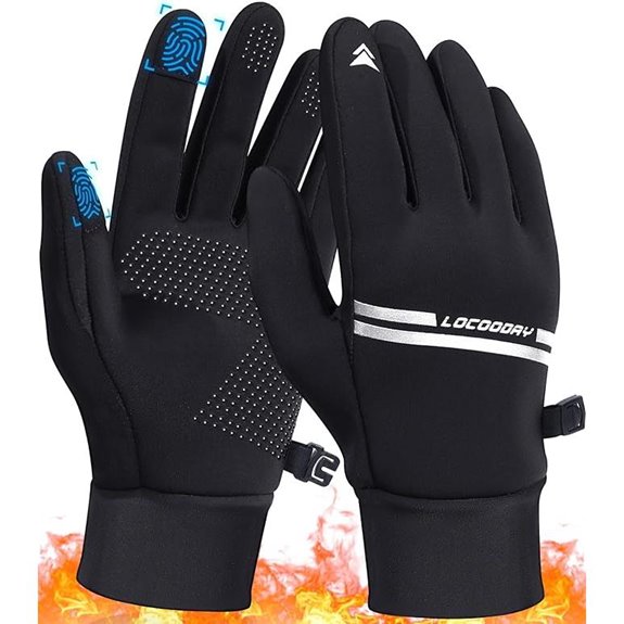 Windproof Touch Screen Winter Gloves for Men Women