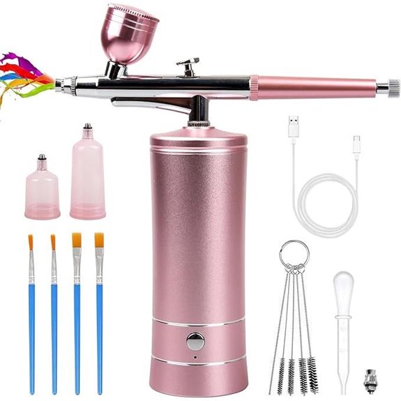 Rechargeable Cordless Airbrush Kit for Art & Beauty