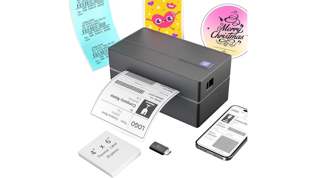 wireless bluetooth label printer