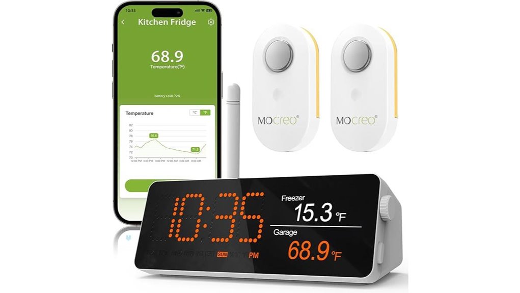 wireless dual sensor thermometer