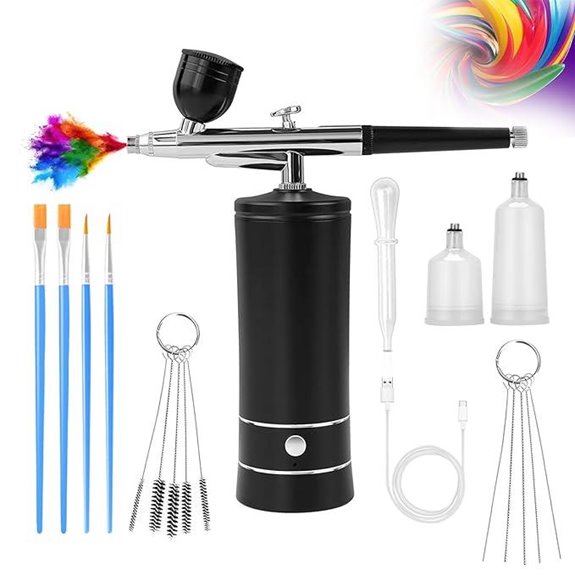 Wireless Airbrush Kit with Compressor for Nails and Art