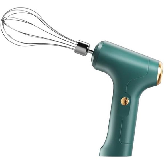 Cordless USB Hand Blender with 3-Speed Attachments