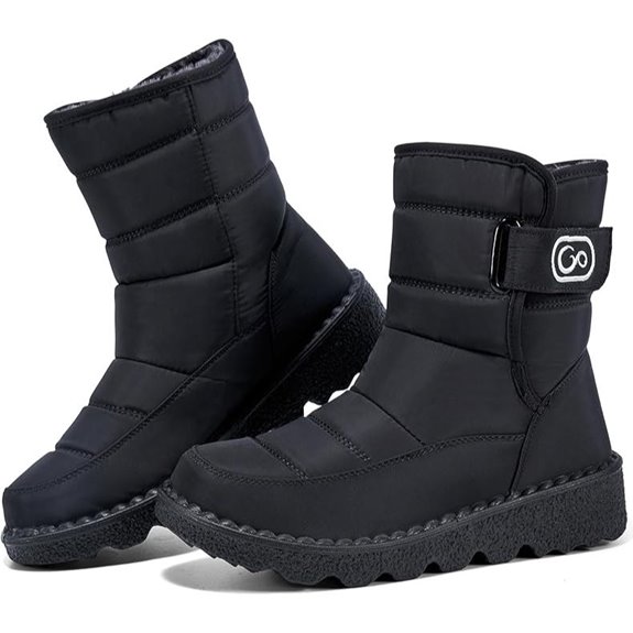 Ablanczoom Women's Winter Snow Boots with Fur Lining