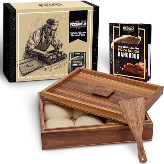 Wooden Pizza Dough Proofing Box with Accessories