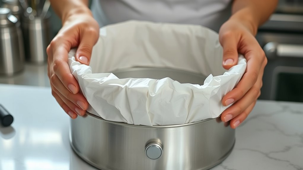 wrap pan securely tight