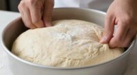 adjust dough to vessel