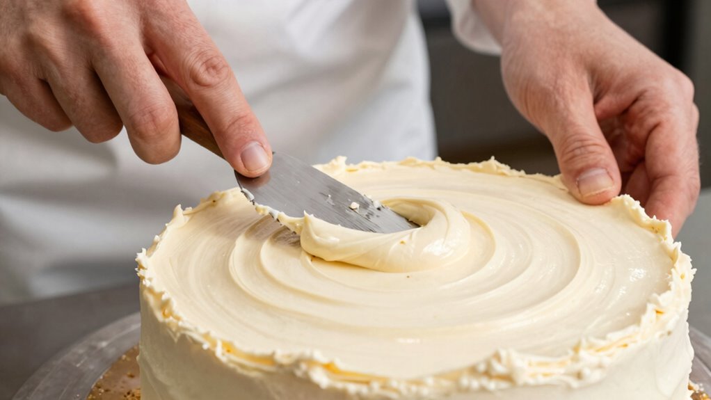 apply smooth stabilized crumb coat