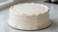cake chilling improves finish