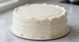 cake chilling improves finish