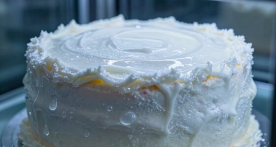 cake frosting temperature effects
