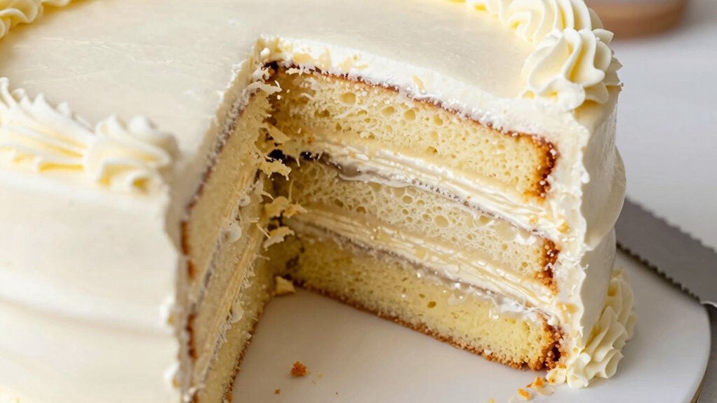cake structure reveals doneness