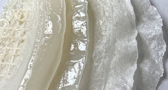 different behaviors of edible sheets