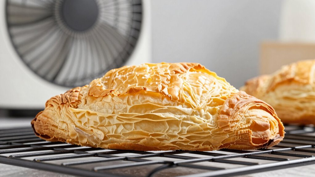 fan settings cause pastry collapse