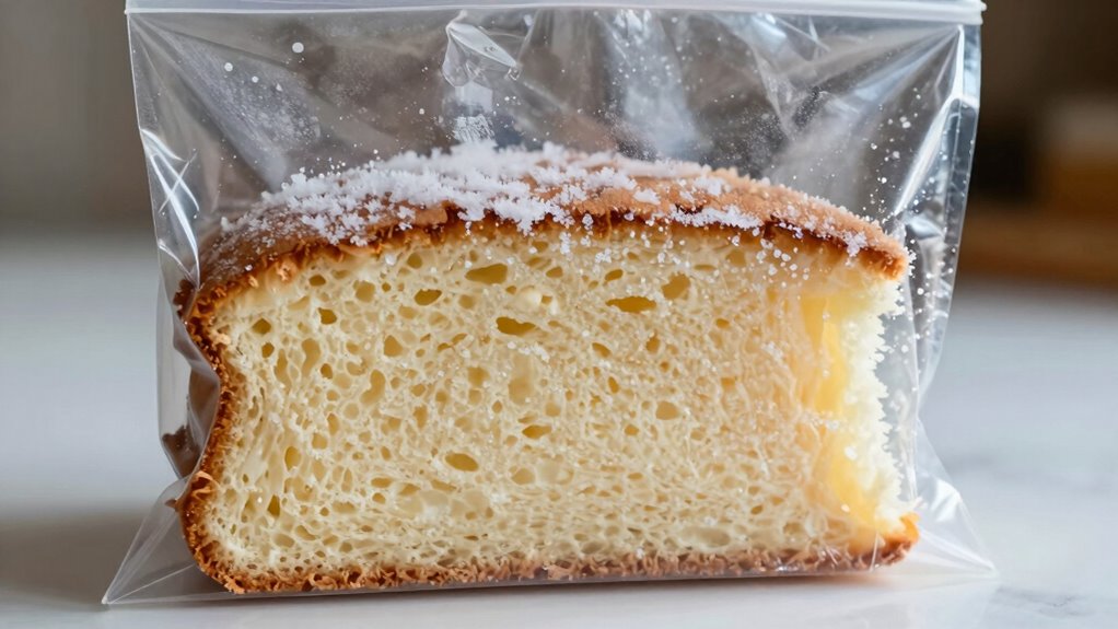 freezing ruins cake texture