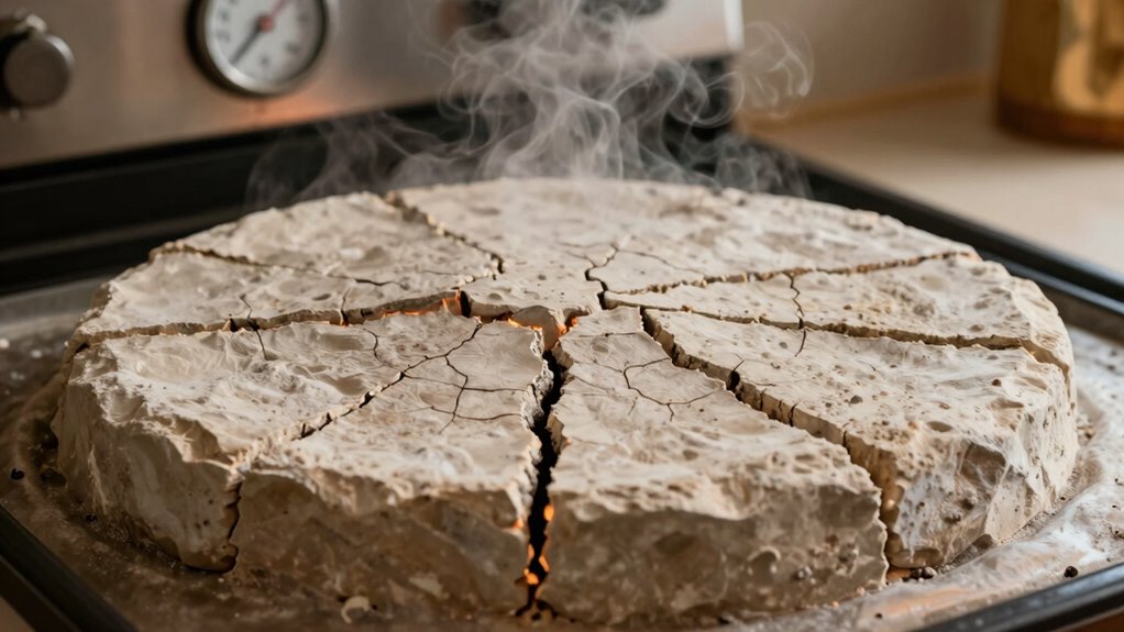 gradual heating prevents cracking
