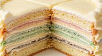 inspect cake before slicing