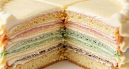 inspect cake before slicing