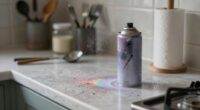 kitchen airbrush overspray issues