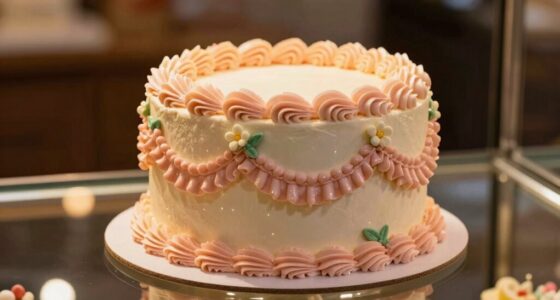 lighting enhances cake presentation