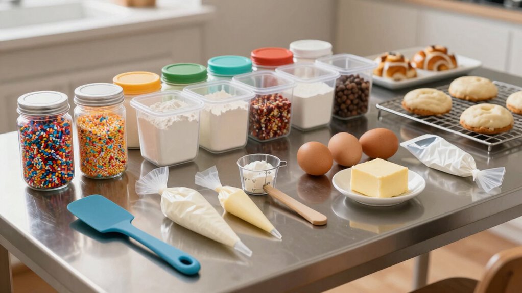 organized accessible dough storage