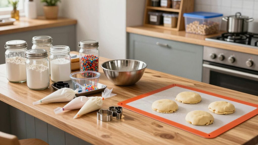 organized efficient baking workflow
