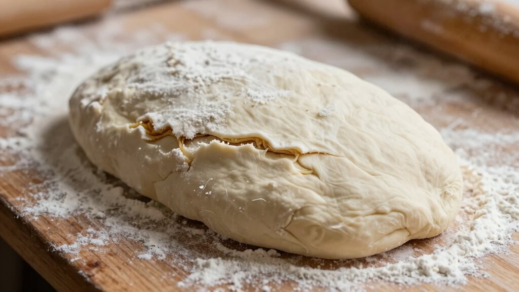 overworking dough causes tears