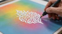prevent smearing with stencils
