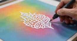 prevent smearing with stencils