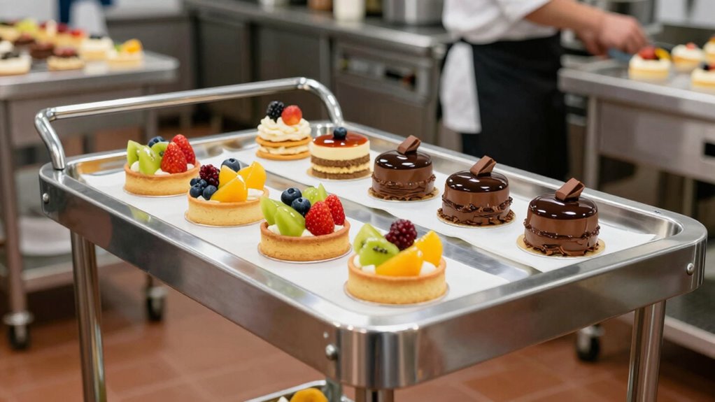 proper dessert handling techniques