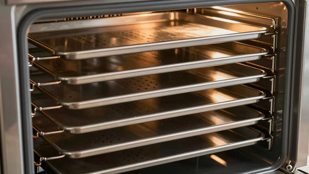 proper tray spacing ensures even cooking