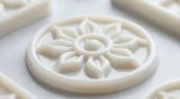 shiny molds release easily