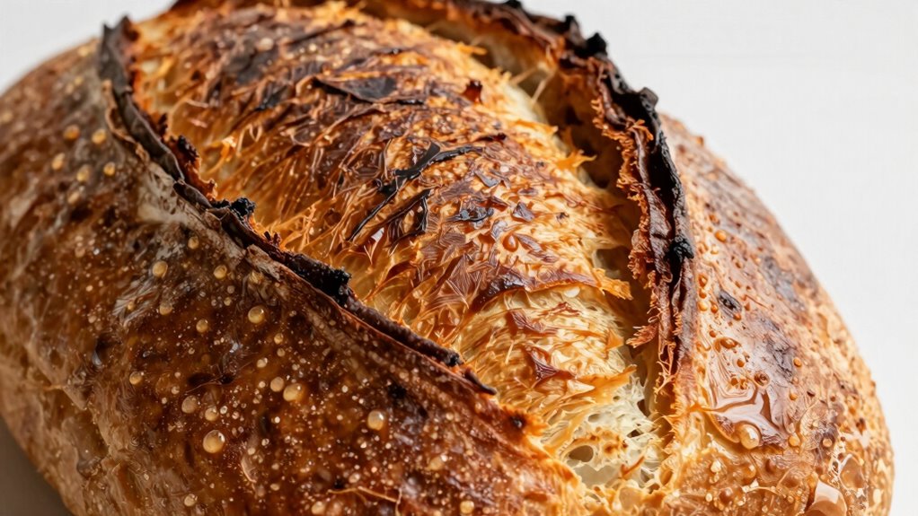 steam alters crust texture