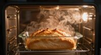 steam enhances convection baking