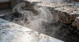 steam reacts differently surfaces