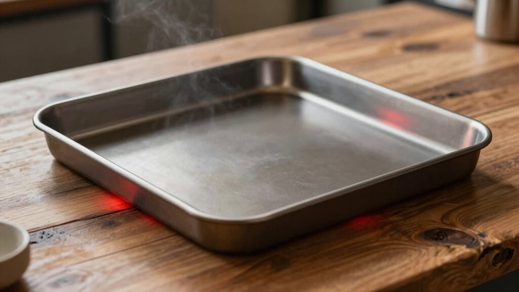 steel heats faster than stone