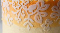 stencil smearing on cakes