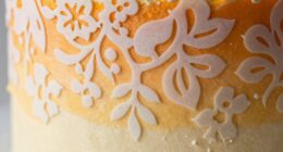 stencil smearing on cakes