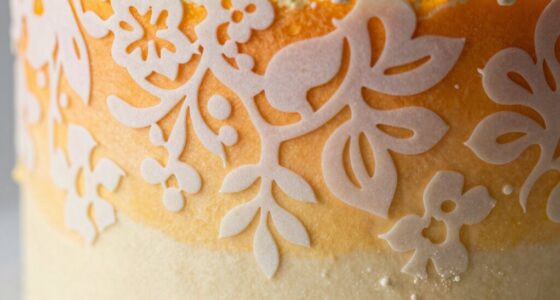 stencil smearing on cakes