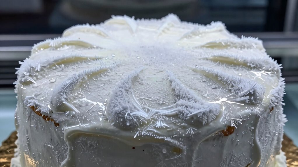 temperature control preserves cake appearance