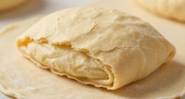 thinner dough creates flakes