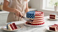 Martha Stewart Serves Huge American Flag Cake with 250 Pieces for Founding Father-Themed Party