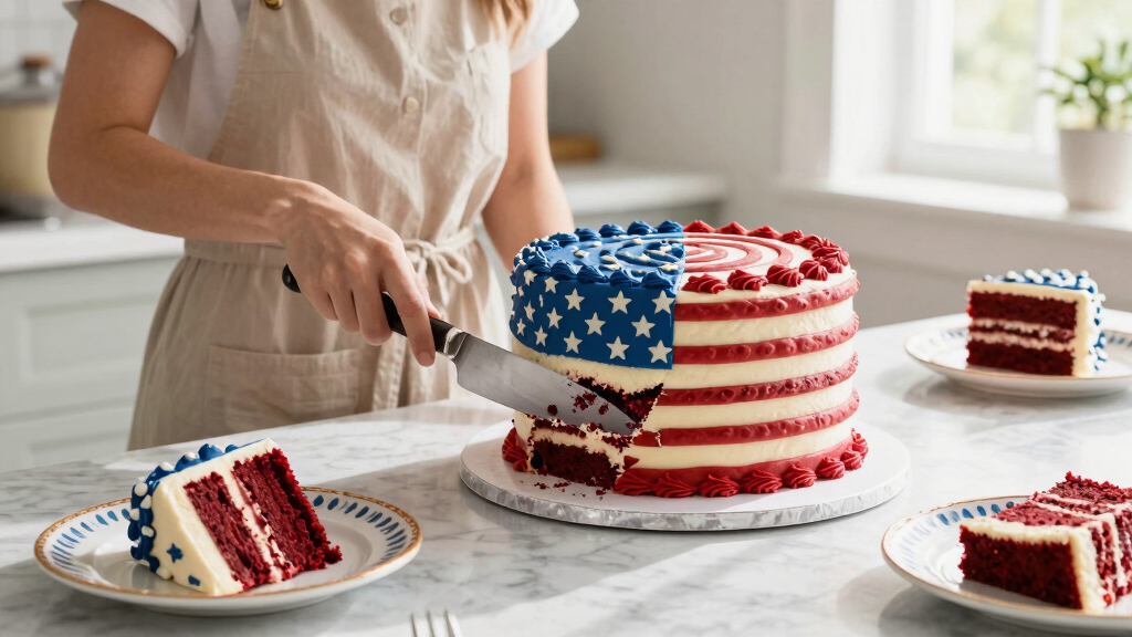Martha Stewart Serves Huge American Flag Cake with 250 Pieces for Founding Father-Themed Party